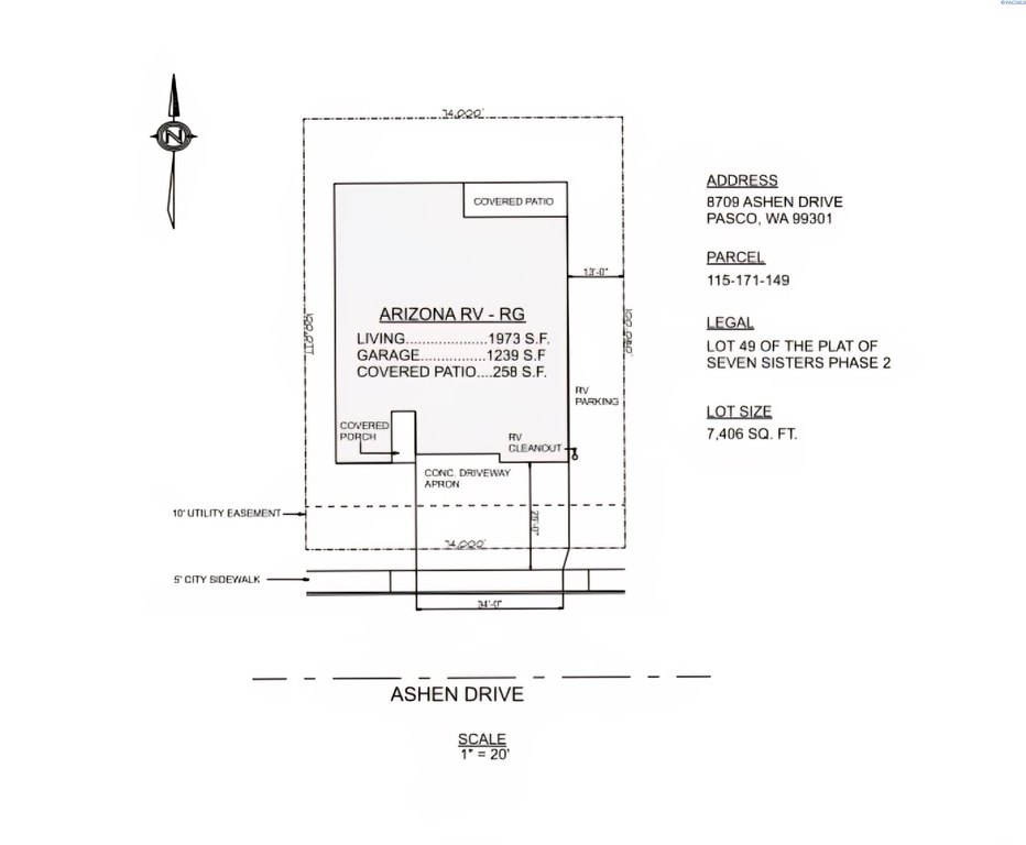 Pasco, Washington, 99301, United States, 3 Bedrooms Bedrooms, ,2 BathroomsBathrooms,Residential,Forsale,1898149