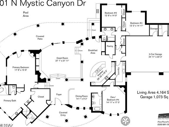 Tucson, Arizona, 85718, United States, 4 Bedrooms Bedrooms, ,3 BathroomsBathrooms,Residential,Forsale,1959620