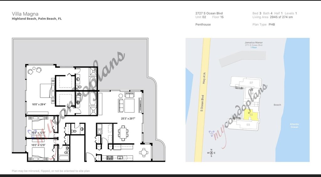 Highland Beach, Florida, 33487, United States, 3 Bedrooms Bedrooms, ,3 BathroomsBathrooms,Residential,Forsale,2010671