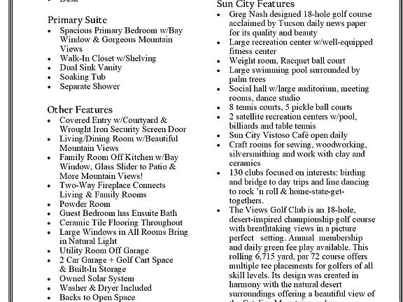 Oro Valley, Arizona, 85755, United States, 2 Bedrooms Bedrooms, ,3 BathroomsBathrooms,Residential,Forsale,1990094